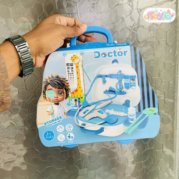 2-in-1 suitcase & doctor play set Blue