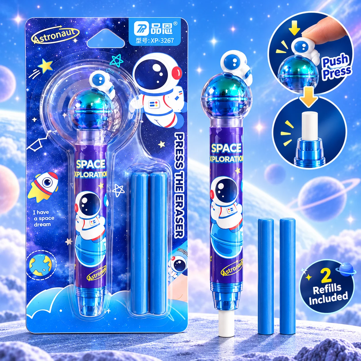 Astronaut Space Eraser Adventure